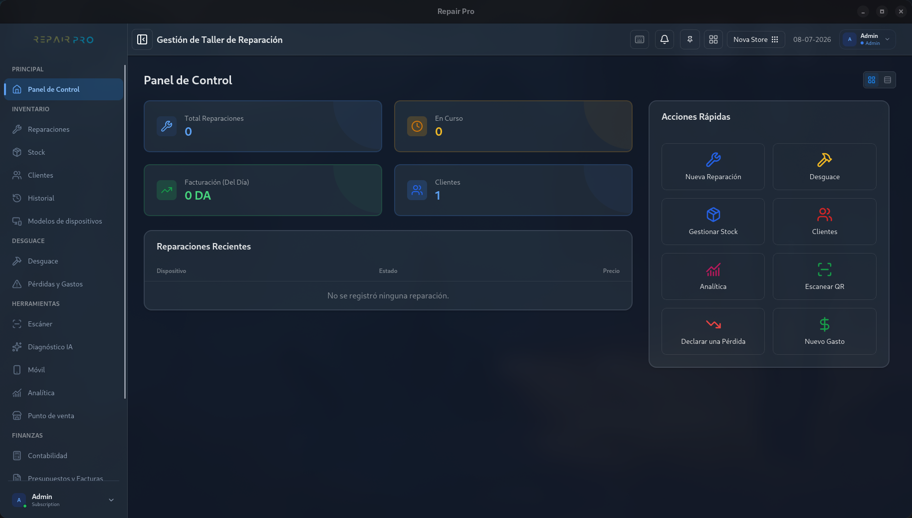 Une interface pensée pour les techniciens